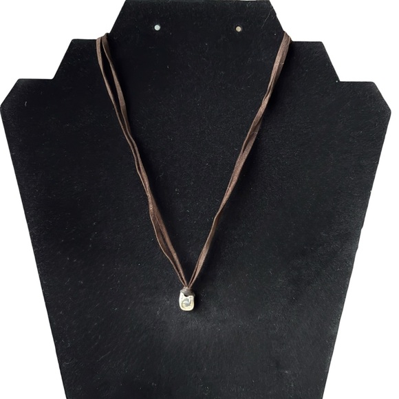 Chan Luu 925 Sterling Silver 15" Leather Necklace 3.47g - Picture 15 of 16